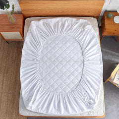 4 Layer Quilted Waterproof Mattress Pad Hypoallergenic Protector Cover