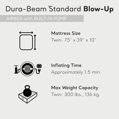 Intex Pillow Rest Classic Airbed With Fiber-Tech IP, Twin