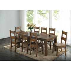 Kane Rustic Golden Brown Ladder Back Dining Chairs (Set of 6)