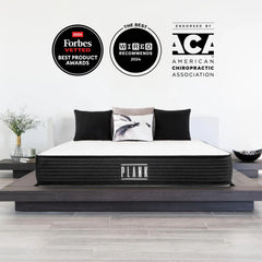 Brooklyn Bedding Plank 10-Inch Two-Sided Firm Mattress with Cooling Top
