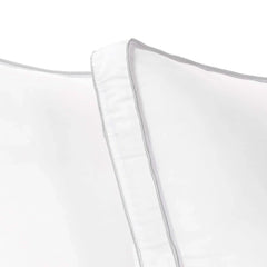 Superior Microfiber Medium Density Pillow with Gusset - White