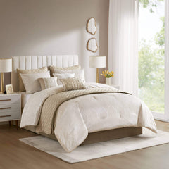 Madison Park Nocturne 10 Piece Jacquard Comforter Set