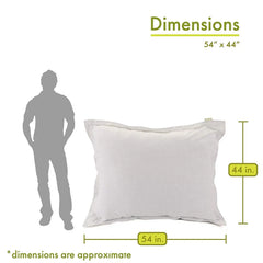 Majestic Home Goods Wales Oversized Floor Plush Pillow 54 in L x 44 in W x 12 in H