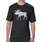 LA Pop Art Men's Tall Word Art T-shirt - Moose