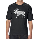 LA Pop Art Men's Tall Word Art T-shirt - Moose