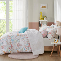 Intelligent Design Kids Kinsley Blush Woodland Animals Cotton Reversible Comforter Set