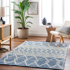 Pernnille Handmade Farmhouse Cotton & Wool Area Rug