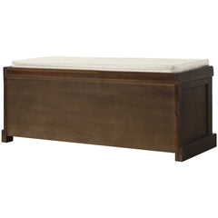 Merax Entryway Storage Bench with 3 Removable Baskets and Cushion