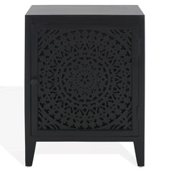 SAFAVIEH Shyann Single-Door Carved Nightstand