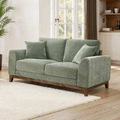 Furniture of America Lurek Mid Century Modern Chenille Loveseat