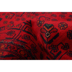 ECARPETGALLERY Hand-knotted Finest Khal Mohammadi Red Wool Rug - 4'11 x 6'6
