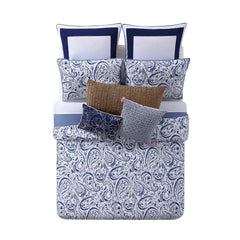 Oceanfront Resort Indienne Paisley Cotton Duvet Cover 3-piece Set
