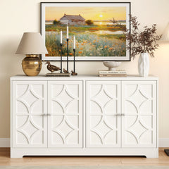 58" Sideboard Cabinet with 4 Doors
