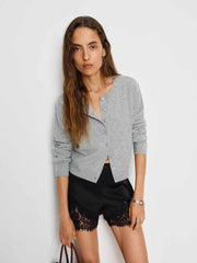 Clara Cashmere Crew Cardigan