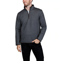 TailorByrd Men's Quilted Quarter Zip Pullover