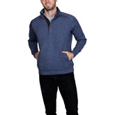 TailorByrd Men's Hidden Snap Front Quilted Pullover