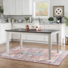 Linon McKee 7-piece White Farmhouse Dining Set