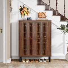 Large Modern Shoe Storage Cabinet with Adjustable Shelves