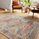 Alexander Home Luxe Fireside Antiqued Distressed Area Rug