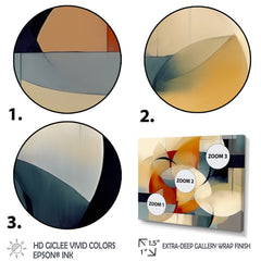 Designart "Exploring Abstracted Patterns I" Modern Geometric Framed Canvas Prints