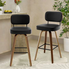 26"/29" Swivel Bar Stools/ Counter Stools with Bentwood Legs