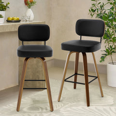 26"/29" Swivel Bar Stools/ Counter Stools with Bentwood Legs