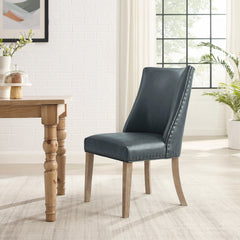 Linon Allard Faux Leather Dining Chairs (Set of 2)