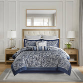Madison Park Whitman 12 Piece Comforter Set with Cotton Bed Sheets