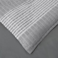 Hiend Accents Lane Stripe Duvet Cover Set, Queen, 3PC