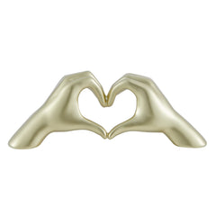 Heart Hands Handmade Resin Sculpture
