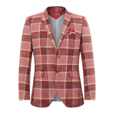 Elie Balleh Men's Plaid Slim Fit Jacket