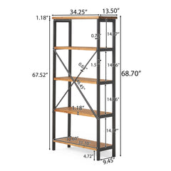 Winsten Industrial Wood/ Metal Bookcase by Christopher Knight Home
