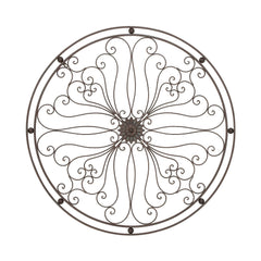 Metal Scroll Home Wall Decor - Bronze - Roche River Decor