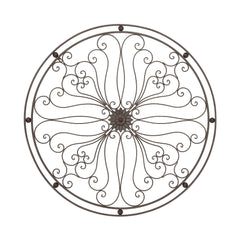 Metal Scroll Home Wall Decor - Bronze - Roche River Decor