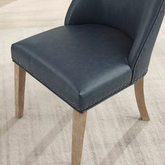 Linon Allard Faux Leather Dining Chairs (Set of 2)