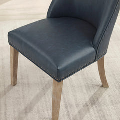 Linon Allard Faux Leather Dining Chairs (Set of 2)