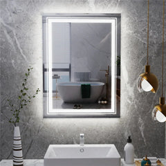 36"x28" LED Illuminated Bathroom Wall Vanity Mirror Anti-Fog Dimmable