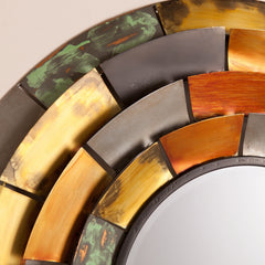 SEI Furniture Round Decorative Wall Mirror