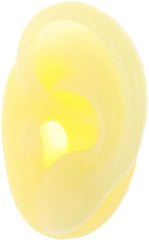1Pc Silicone Ear Model Practice Piercing Tools Ear Studs Shows Holders for Body Shows (Color : Yellow Right Ear)