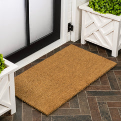 JONATHAN Y Classic Natural Coir Mat Indoor/Outdoor