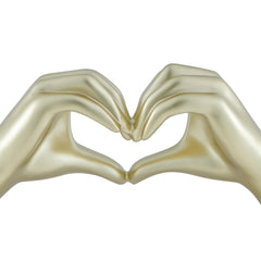 Heart Hands Handmade Resin Sculpture