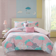 Intelligent Design Kids Cloud Cotton Printed Duvet Cover Set