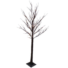 6' Lighted Christmas Birch Twig Tree Outdoor Decoration - Warm White LED Lights