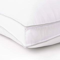 Superior Microfiber Medium Density Pillow with Gusset - White