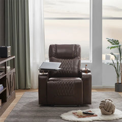 Merax Power Motion Recliner with USB Charging Port and Hidden Arm Storage