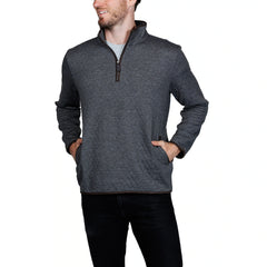 TailorByrd Men's Quilted Quarter Zip Pullover