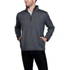 TailorByrd Men's Quilted Quarter Zip Pullover