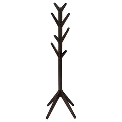 Margo Coat Rack, 8 Hooks and Tree Inspired Design, Brown Solid wood