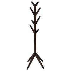 Margo Coat Rack, 8 Hooks and Tree Inspired Design, Brown Solid wood
