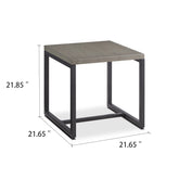 Gymojoy Modern Metal Outdoor Coffee Table/ Side Table